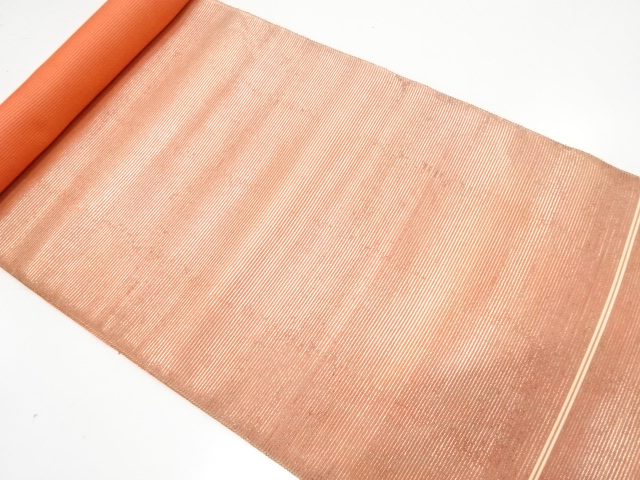 アンティーク　絽　無地　名古屋帯地反物